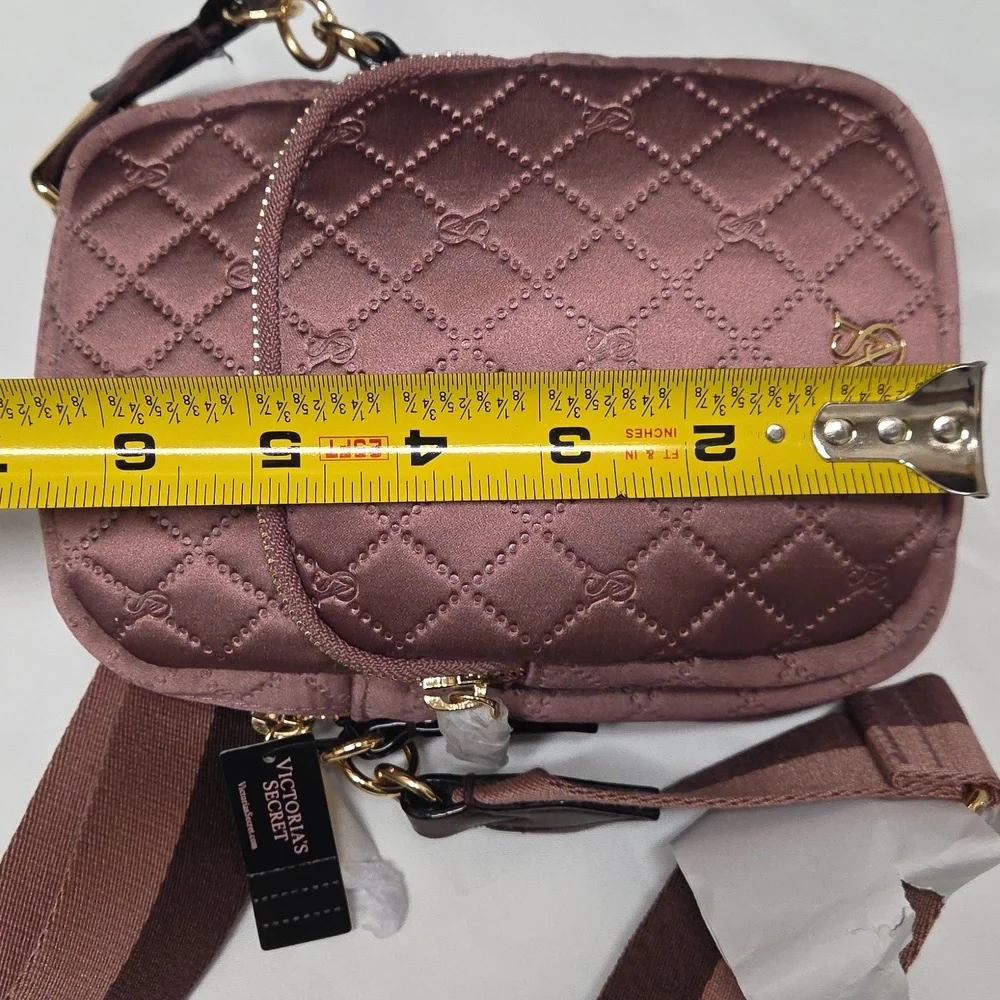 VS Quilted Crossbody Bag with Gold Logo - Picture 6 of 6
